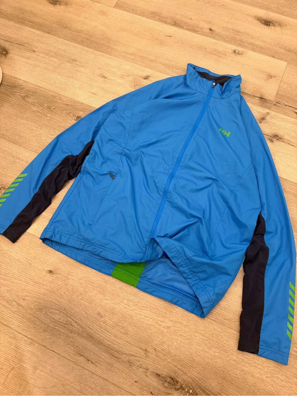 Helly Hansen Men's Training Jacket Blue/Green Size Large